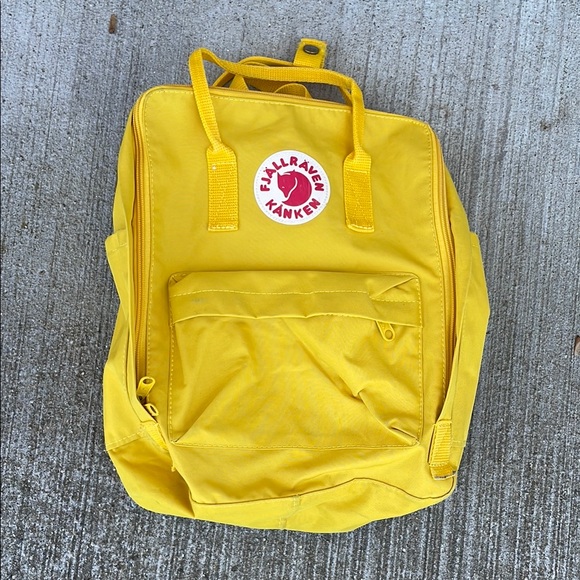 Fjallraven Handbags - Fjällräven Kånken Yellow Backpack Mini Backpack Yellow School